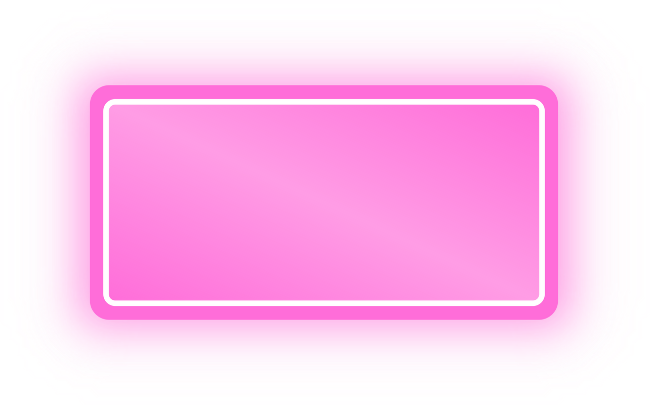 Neon Pink Rectangle Banner, Neon Rectangle